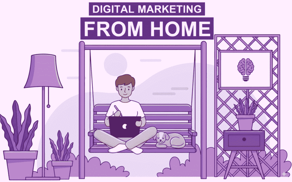 How do i start digital marketing from home and make money