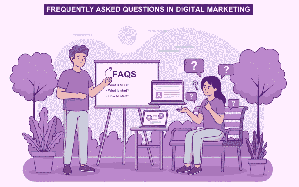 frequently asked question about digital marketing